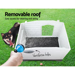 i.Pet Dog Kennel House Extra Large Outdoor Plastic Puppy Pet Cabin Shelter XL Grey - Pet Care > Dog Supplies > Dog