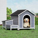 i.Pet Dog Kennel House Large Wooden Outdoor Pet Kennels Indoor Puppy Cabin - Pet Care > Dog Supplies > Dog Kennels