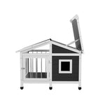 i.Pet Dog Kennel House Large Wooden Outdoor Pet Kennels Indoor Puppy Cabin Home - Pet Care > Dog Supplies > Dog Kennels