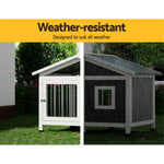 i.Pet Dog Kennel House Large Wooden Outdoor Pet Kennels Indoor Puppy Cabin Home - Pet Care > Dog Supplies > Dog Kennels