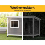 i.Pet Dog Kennel House Large Wooden Outdoor Pet Kennels Indoor Puppy Cabin Log - Pet Care > Dog Supplies > Dog Kennels