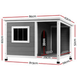 i.Pet Dog Kennel House Large Wooden Outdoor Pet Kennels Indoor Puppy Cabin Log - Pet Care > Dog Supplies > Dog Kennels