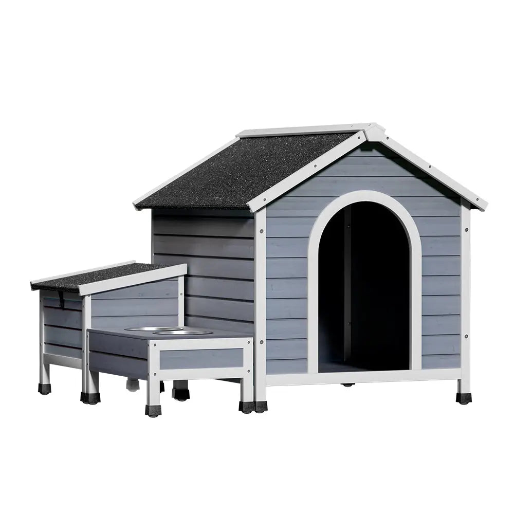 i.Pet Dog Kennel House Large Wooden Outdoor Pet Kennels Indoor Puppy Cabin - Pet Care > Dog Supplies > Dog Kennels