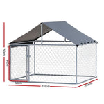 i.Pet Dog Kennel Large House XL Pet Run Cage Puppy Outdoor Enclosure With Roof - Pet Care > Dog Supplies > Dog Kennels