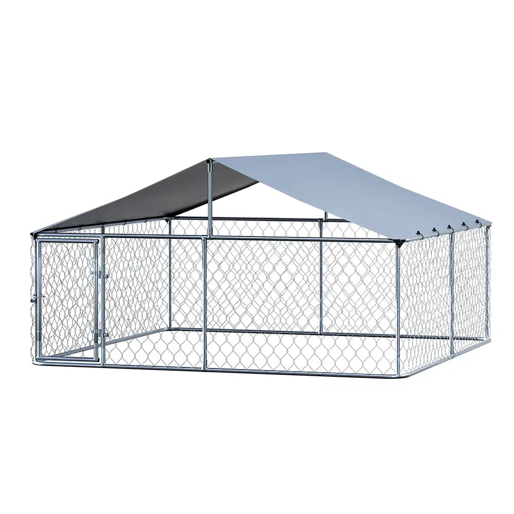 i.Pet Dog Kennel Large House XXL Pet Run Cage Puppy Outdoor Enclosure With Roof - Pet Care > Dog Supplies > Dog Kennels