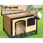 i.Pet Dog Kennel Large Wooden Outdoor Indoor House Pet Puppy Crate Cabin Waterproof - Pet Care > Dog Supplies > Dog