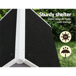 i.Pet Dog Kennel Wooden Large House Outdoor Indoor Puppy Pet Cabin Weatherproof XL - Pet Care > Dog Supplies > Dog