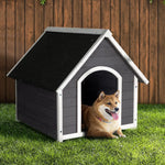 i.Pet Dog Kennel Wooden Large House Outdoor Indoor Puppy Pet Cabin Weatherproof XL - Pet Care > Dog Supplies > Dog