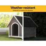 i.Pet Dog Kennel Wooden Large Outdoor House Indoor Puppy Pet Cabin Weatherproof - Pet Care > Dog Supplies > Dog Kennels