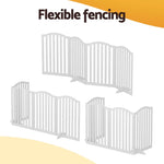 i.Pet Dog Playpen Enclosure 4 Panel Pet Fence Wooden Play Pen - Pet Care > Dog Supplies > Dog Playpens & Gates