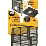 i.Pet Dog Playpen Enclosure 6 Panel Pet Fence Plastic Play Pen - Pet Care > Dog Supplies > Dog Playpens & Gates