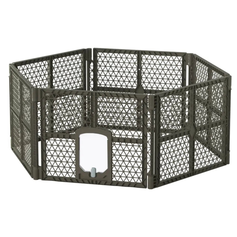 i.Pet Dog Playpen Enclosure 6 Panel Pet Fence Plastic Play Pen - Pet Care > Dog Supplies > Dog Playpens & Gates