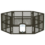 i.Pet Dog Playpen Enclosure 6 Panel Pet Fence Plastic Play Pen - Pet Care > Dog Supplies > Dog Playpens & Gates