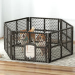 i.Pet Dog Playpen Enclosure 6 Panel Pet Fence Plastic Play Pen - Pet Care > Dog Supplies > Dog Playpens & Gates