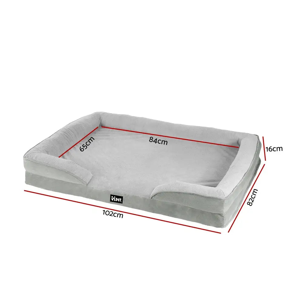 i.Pet Pet Bed Dog Calming Soft Cushion Egg Crate Large Sofa Removable Washable - Pet Care > Dog Supplies > Dog Beds