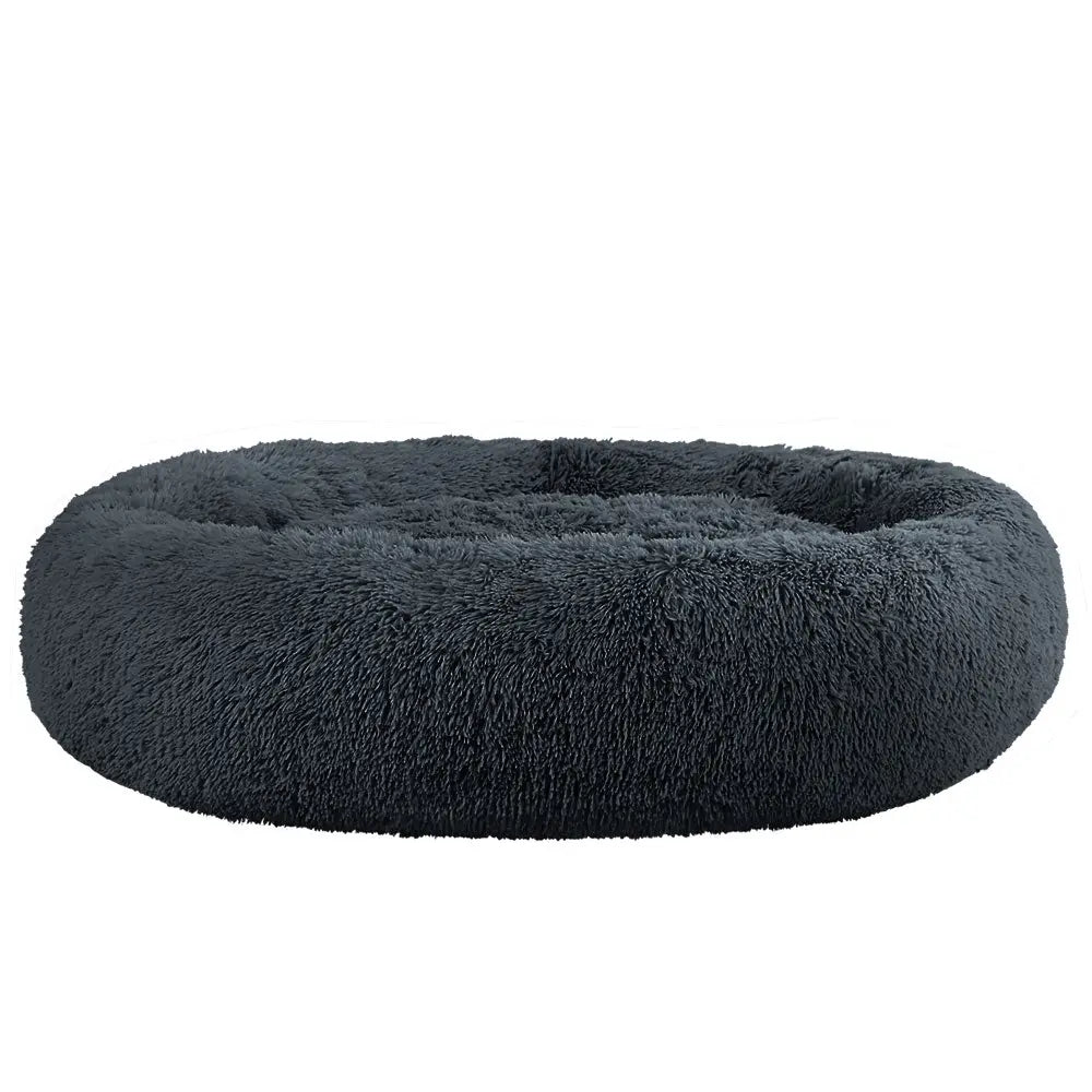 i.Pet Pet Bed Dog Cat 110cm Calming Extra Large Soft Plush Dark Grey - Pet Care > Dog Supplies > Dog Beds