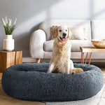 i.Pet Pet Bed Dog Cat 110cm Calming Extra Large Soft Plush Dark Grey - Pet Care > Dog Supplies > Dog Beds