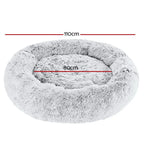 i.Pet Pet Bed Dog Cat 110cm Calming Extra Large Soft Plush Light Charcoal - Pet Care > Dog Supplies > Dog Beds