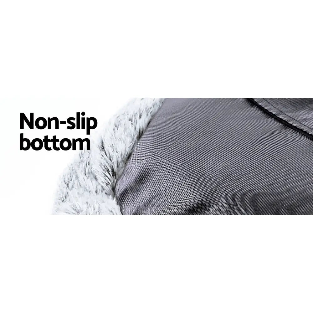 i.Pet Pet Bed Dog Cat 110cm Calming Extra Large Soft Plush Light Charcoal - Pet Care > Dog Supplies > Dog Beds
