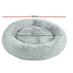 i.Pet Pet Bed Dog Cat 110cm Calming Extra Large Soft Plush Light Grey - Pet Care > Dog Supplies > Dog Beds