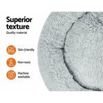 i.Pet Pet Bed Dog Cat 110cm Calming Extra Large Soft Plush Light Grey - Pet Care > Dog Supplies > Dog Beds