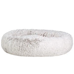i.Pet Pet Bed Dog Cat 110cm Calming Extra Large Soft Plush White Brown - Pet Care > Dog Supplies > Dog Beds