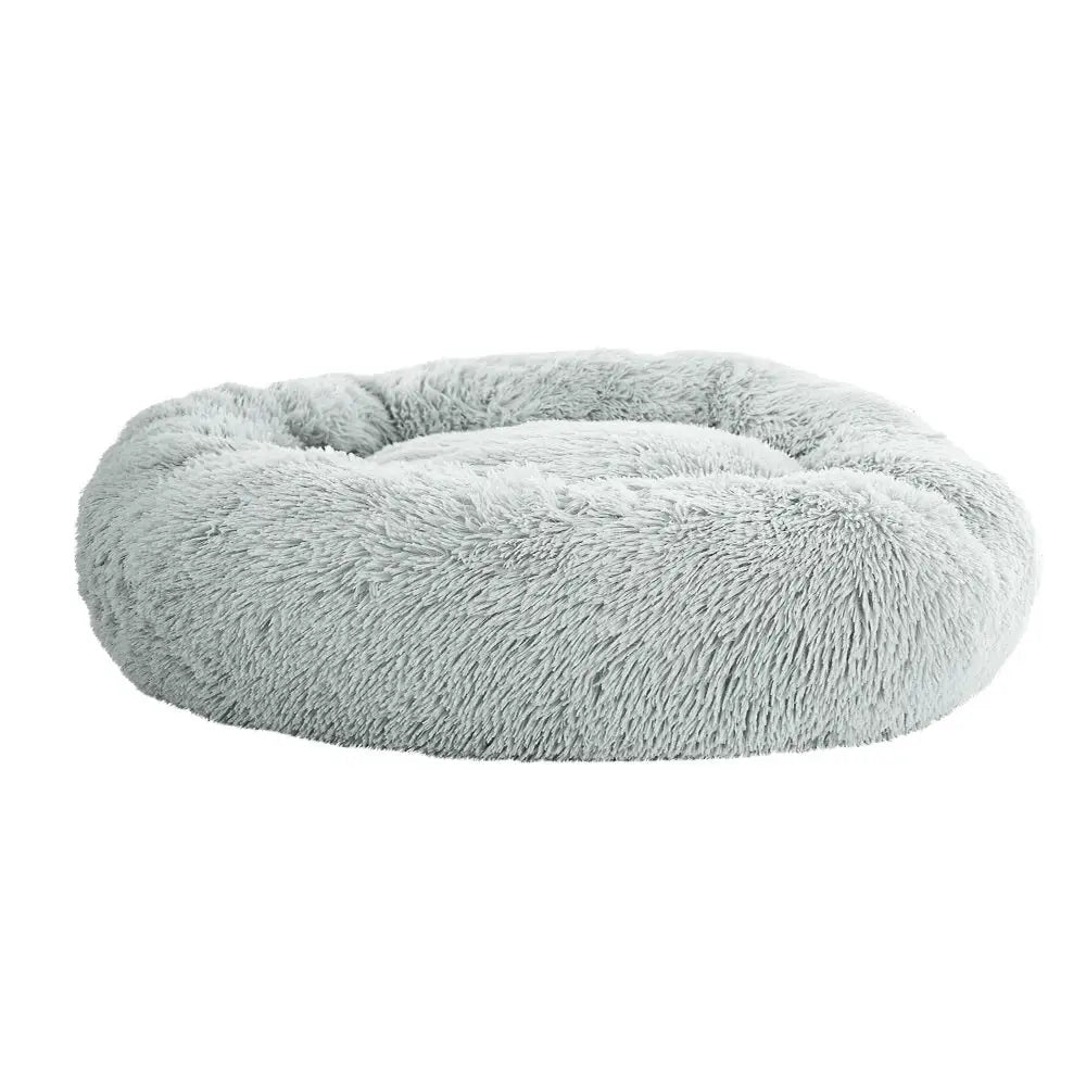 i.Pet Pet Bed Dog Cat 90cm Large Calming Soft Plush Light Grey - Pet Care > Dog Supplies > Dog Beds