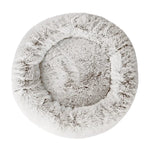 i.Pet Pet Bed Dog Cat 90cm Large Calming Soft Plush White Brown - Pet Care > Dog Supplies > Dog Beds
