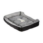 i.Pet Pet Bed Dog Cat Calming Soft Sleeping Comfy Plush Mat Cave Washable Black - Pet Care > Dog Supplies > Dog Beds