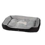 i.Pet Pet Bed Dog Cat Calming Soft Sleeping Comfy Plush Mat Cave Washable Black - Pet Care > Dog Supplies > Dog Beds
