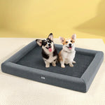 i.Pet Pet Bed Dog Cat Extra Large Calming Soft Sofa Cushion Egg Crate Washable Grey - Pet Care > Dog Supplies > Dog Beds