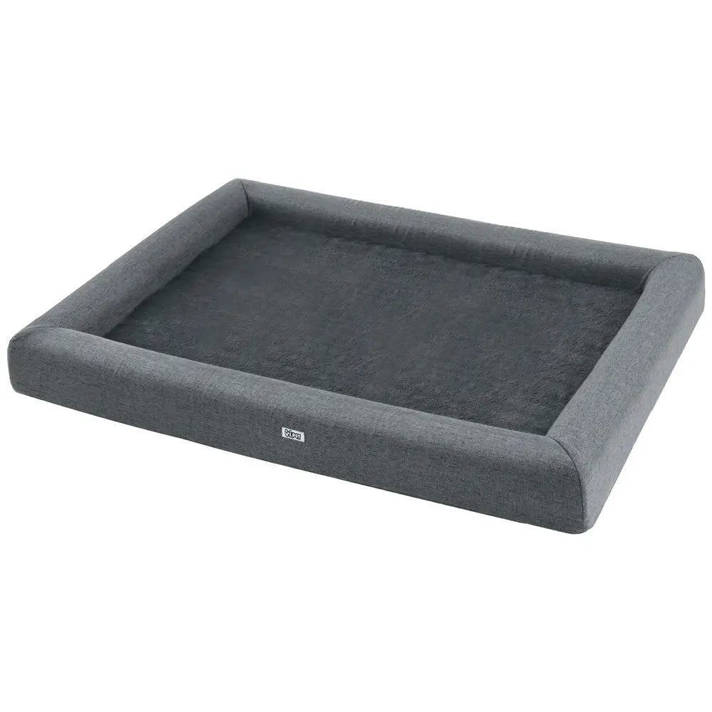 i.Pet Pet Bed Dog Cat Extra Large Calming Soft Sofa Cushion Egg Crate Washable Grey - Pet Care > Dog Supplies > Dog Beds