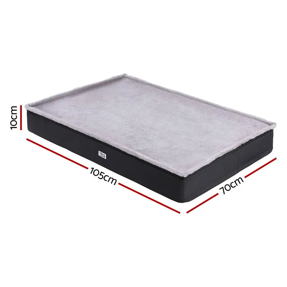 i.Pet Pet Bed Dog Cat Large Calming Soft Sofa Foam Cushion Washable Cover Grey - Pet Care > Dog Supplies > Dog Beds