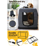 i.Pet Pet Carrier Soft Crate Dog Cat Travel 121x80CM Portable Foldable Car 4XL - Pet Care > Cat Supplies > Cat Carriers