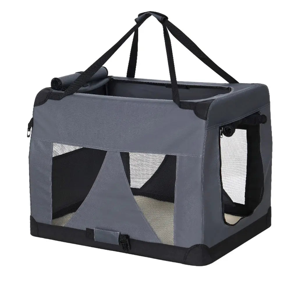 i.Pet Pet Carrier Soft Crate Dog Cat Travel 121x80CM Portable Foldable Car 4XL - Pet Care > Cat Supplies > Cat Carriers