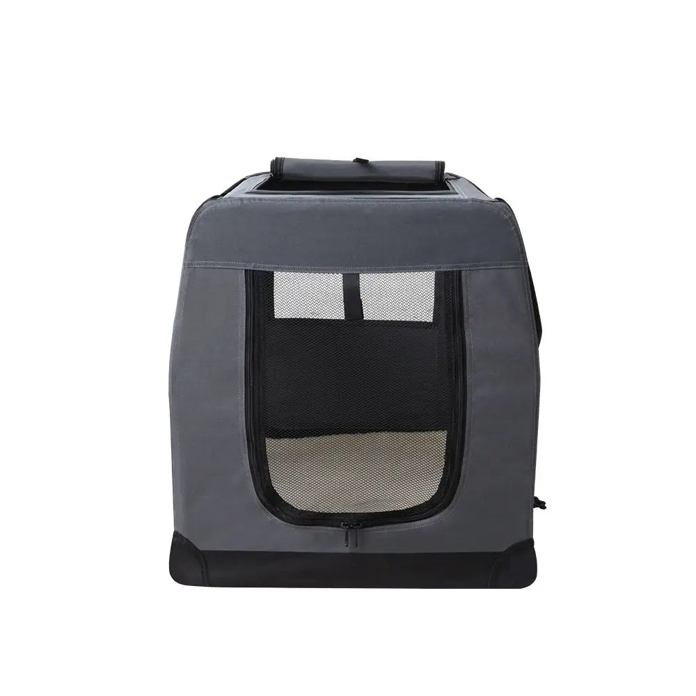 i.Pet Pet Carrier Soft Crate Dog Cat Travel 60x42CM Portable Foldable Car M - Pet Care > Cat Supplies > Cat Carriers &