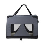 i.Pet Pet Carrier Soft Crate Dog Cat Travel 60x42CM Portable Foldable Car M - Pet Care > Cat Supplies > Cat Carriers &