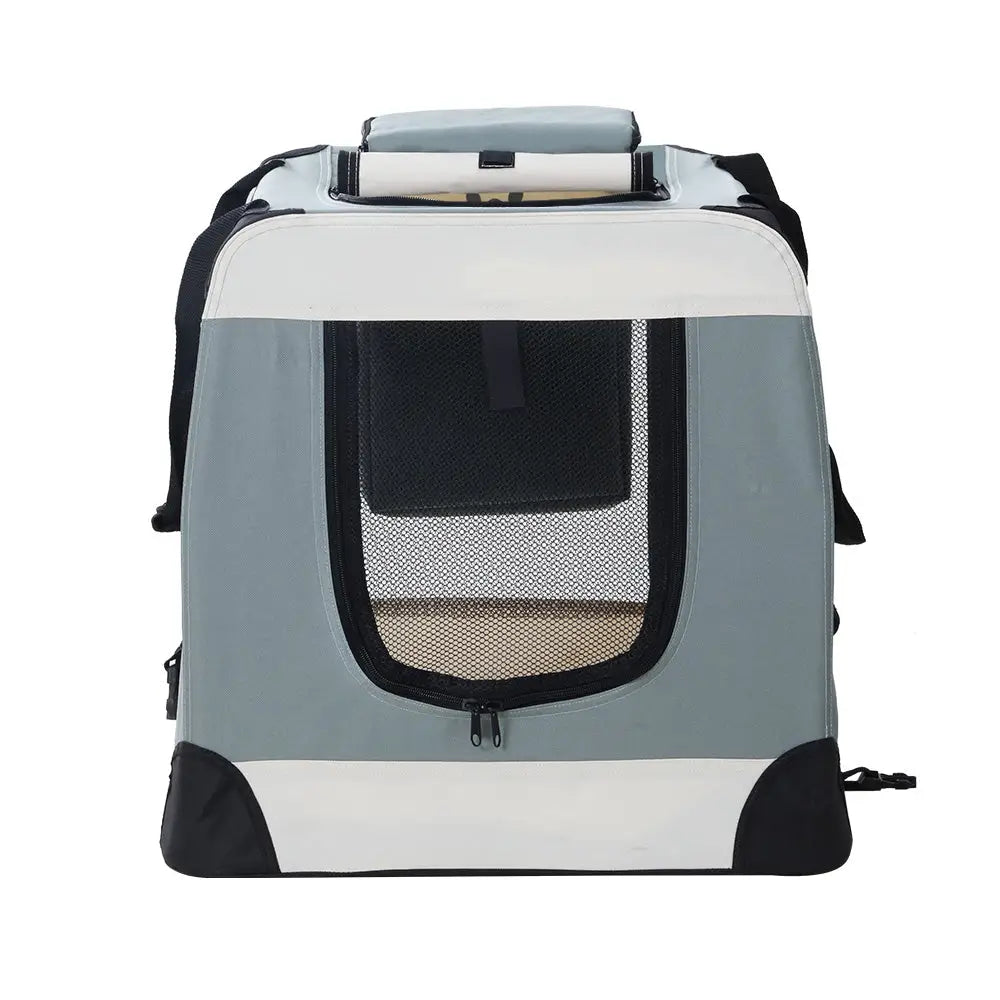 i.Pet Pet Carrier Soft Crate Dog Cat Travel 90x61CM Portable Foldable Car 2XL - Pet Care > Cat Supplies > Cat Carriers