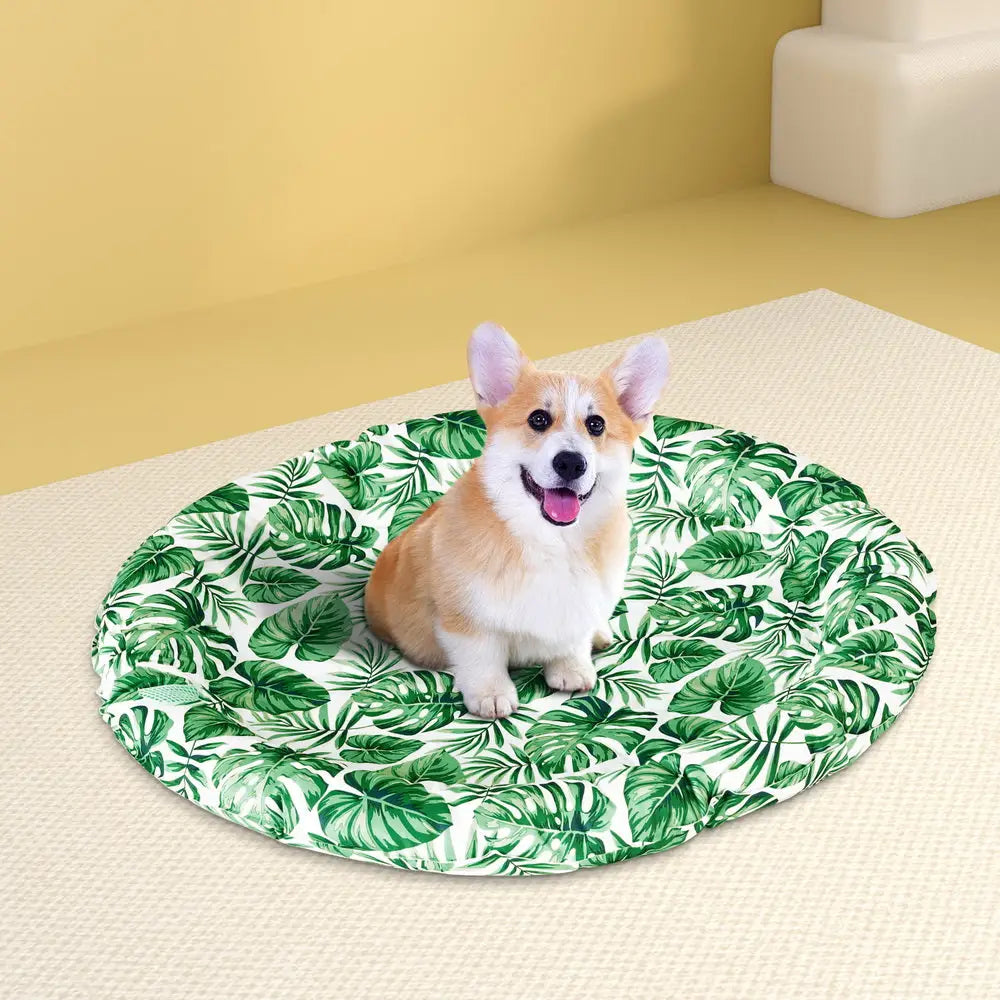 i.Pet Pet Cooling Mat Gel Dog Cat Self-cool Puppy Large Round Bed Summer Cushion - Pet Care > Dog Supplies > Dog Beds