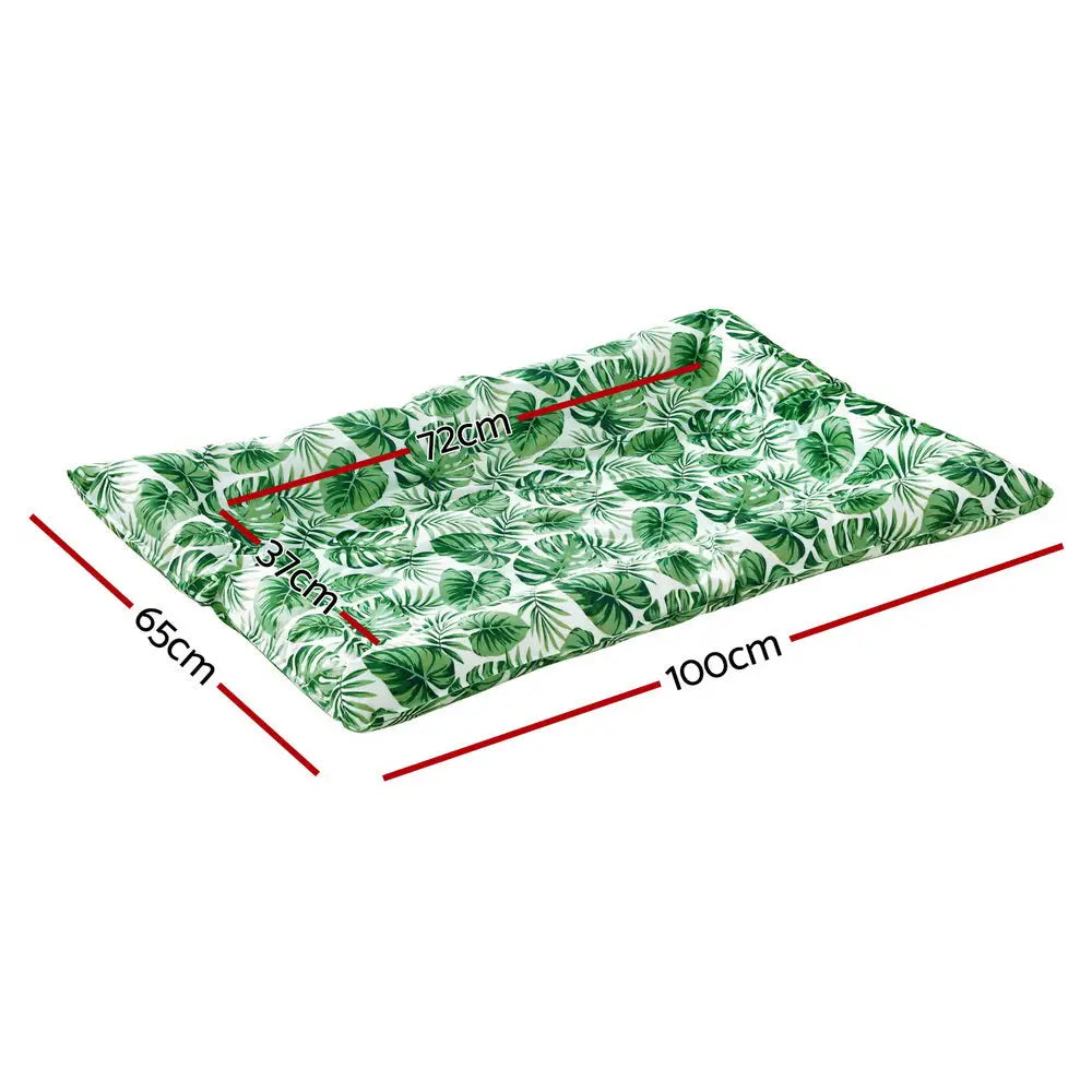 i.Pet Pet Cooling Mat Gel Dog Cat Self-cool Puppy Pad Large Bed Summer Green - Pet Care > Dog Supplies > Dog Beds