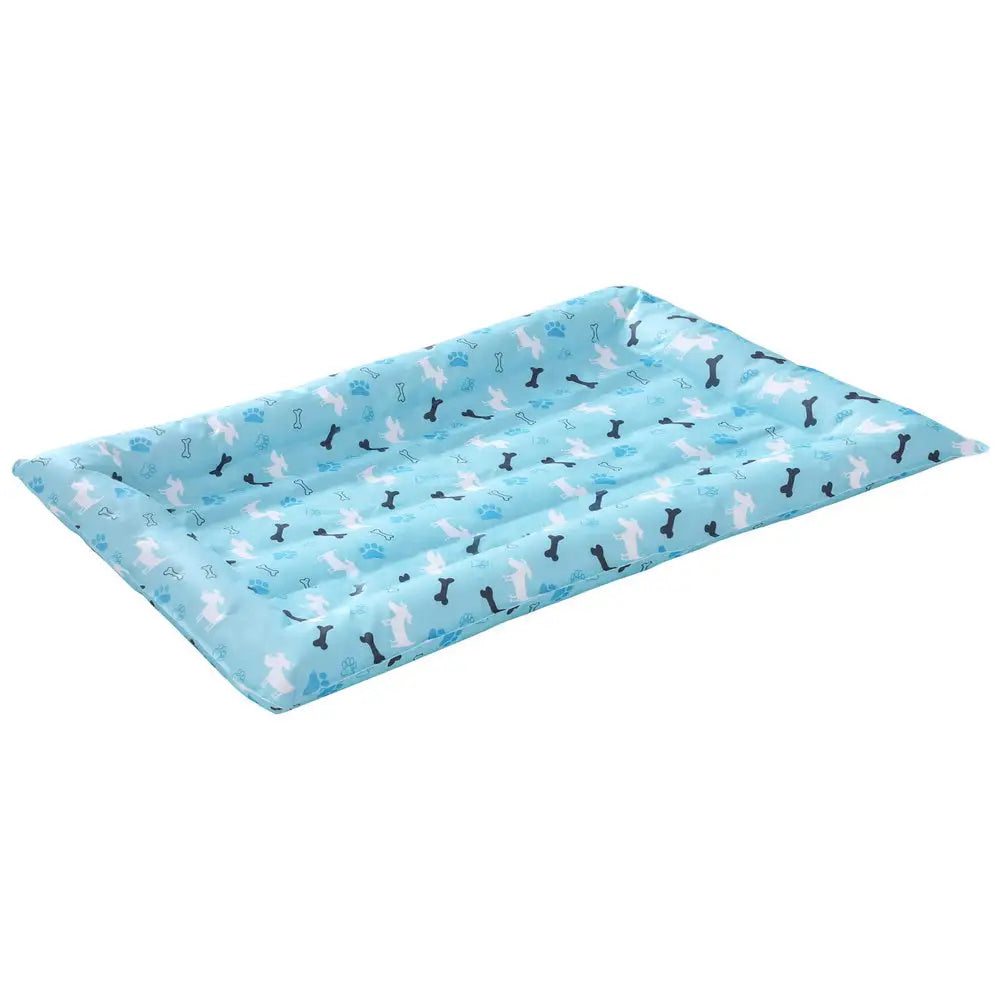 i.Pet Pet Cooling Mat Gel Dog Cat Self-cool Puppy Pad Large Bed Summer Blue - Pet Care > Dog Supplies > Dog Beds