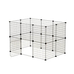 i.Pet Pet Dog Playpen Enclosure Cage 20 Panel Puppy Fence Play Pen Foldable Metal - Pet Care > Dog Supplies > Dog