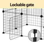 i.Pet Pet Dog Playpen Enclosure Cage 20 Panel Puppy Fence Play Pen Foldable Metal - Pet Care > Dog Supplies > Dog