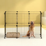 i.Pet Pet Dog Playpen Enclosure Cage 20 Panel Puppy Fence Play Pen Foldable Metal - Pet Care > Dog Supplies > Dog
