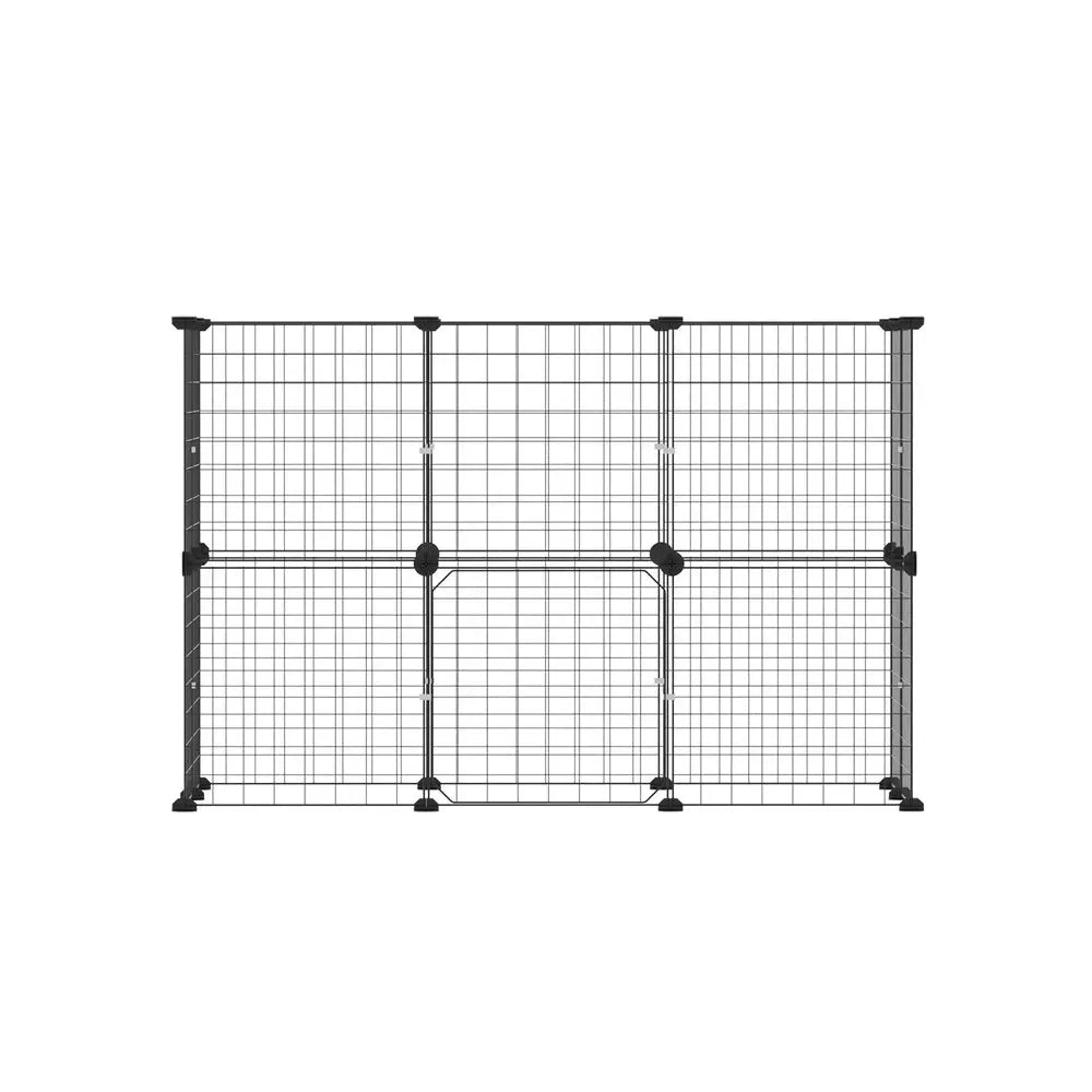 i.Pet Pet Dog Playpen Enclosure Cage 20 Panel Puppy Fence Play Pen Foldable Metal - Pet Care > Dog Supplies > Dog