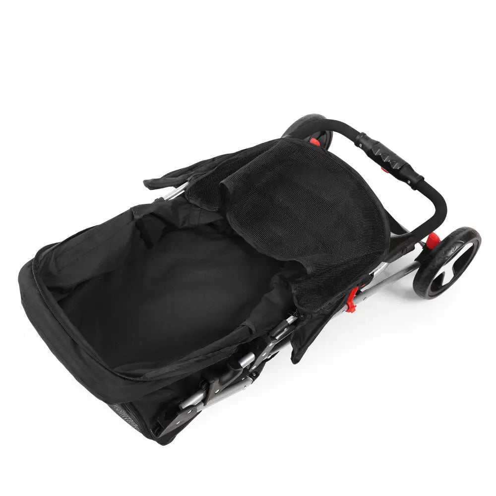 i.Pet Pet Stroller Dog Pram Cat Carrier Large Travel Pushchair Foldable 3 Wheels - Pet Care > Cat Supplies > Cat