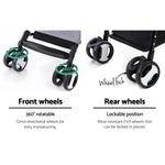 i.Pet Pet Stroller Dog Pram Cat Carrier Travel Large Pushchair Foldable 4 Wheels Grey - Pet Care > Cat Supplies > Cat