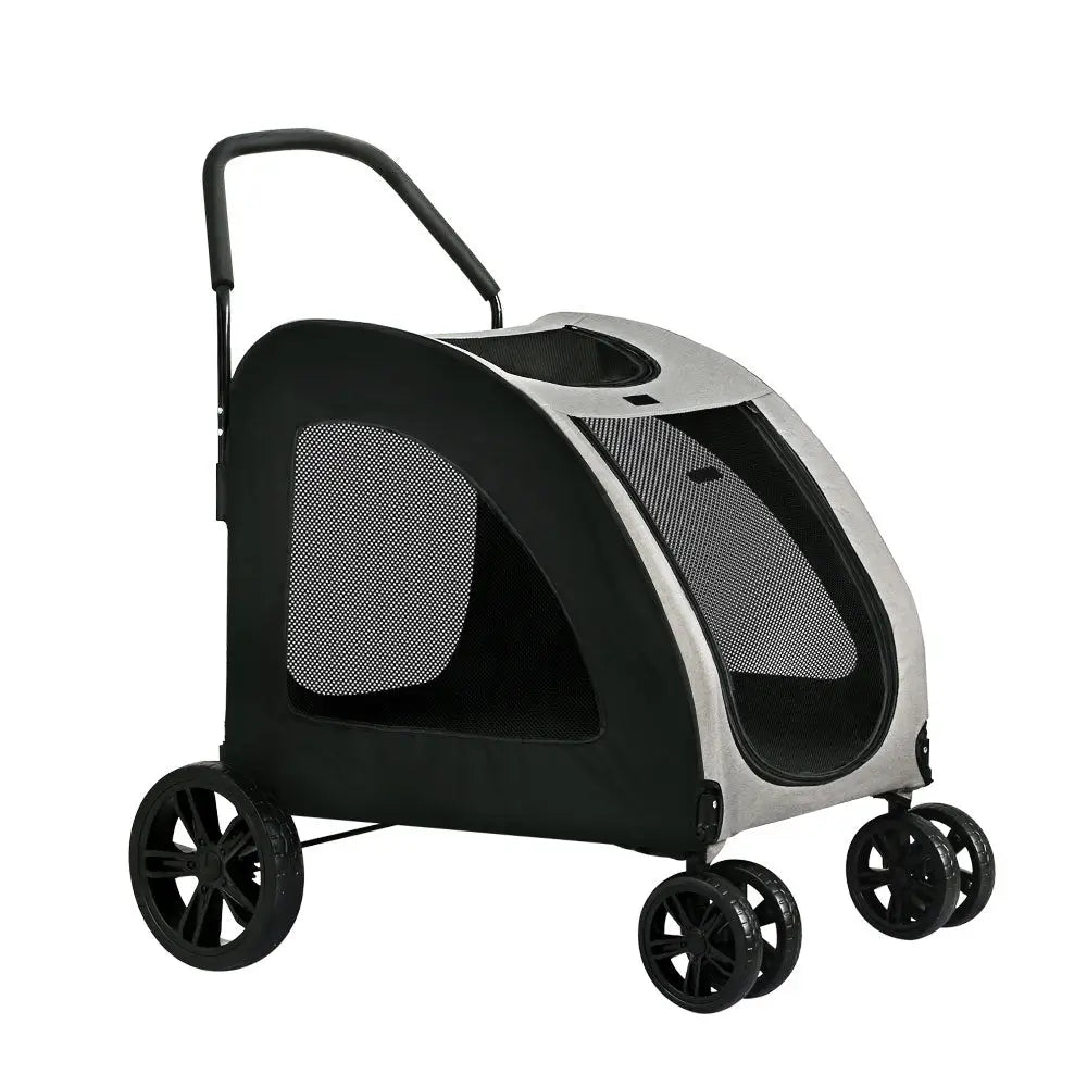 i.Pet Pet Stroller Dog Pram Large Carrier Cat Travel Foldable Strollers 4 Wheels Trolley - Pet Care > Cat Supplies >
