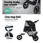 i.Pet Pet Stroller Dog Pram Large Cat Carrier Travel 3 Wheels Foldable Pushchair - Pet Care > Cat Supplies > Cat