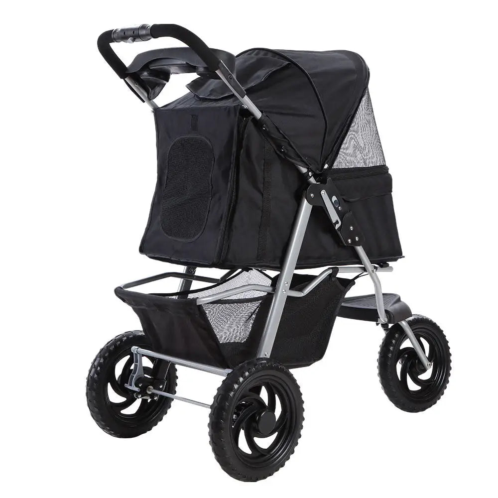 i.Pet Pet Stroller Dog Pram Large Cat Carrier Travel 3 Wheels Foldable Pushchair - Pet Care > Cat Supplies > Cat